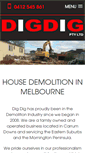Mobile Screenshot of digdigdemolition.com.au